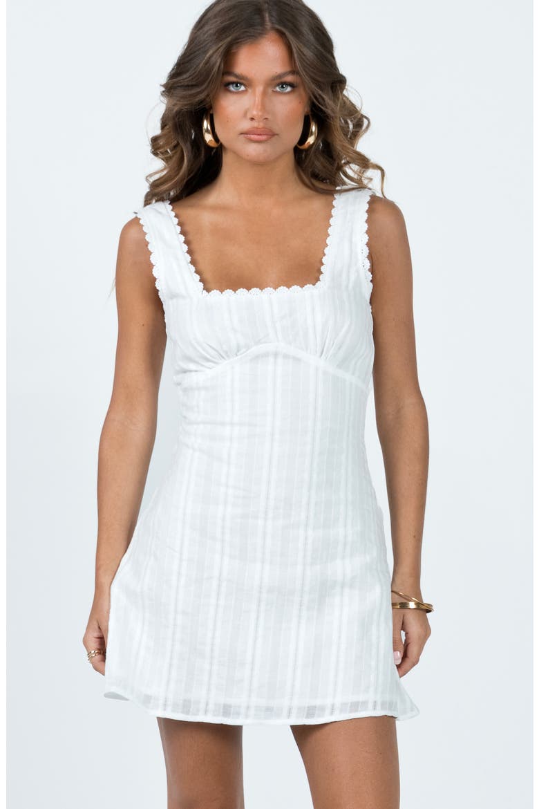 Dasha Fit & Flare Minidress, Alternate, color, WHITE