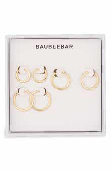 On a Loop Set of 3 Hoop Earrings