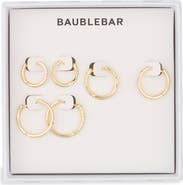 BaubleBar On a Loop Set of 3 Hoop Earrings