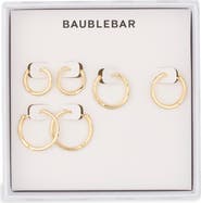BaubleBar On a Loop Set of 3 Hoop Earrings
