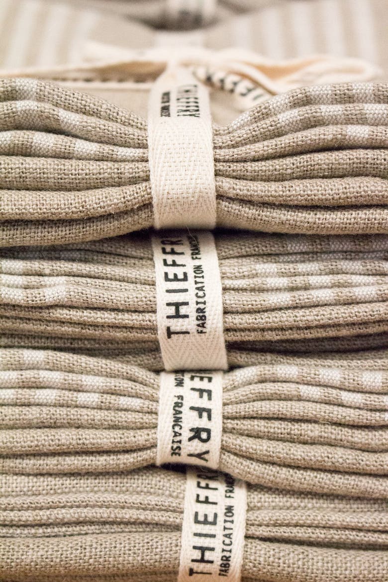 Belgian Linen Dishtowels - Set of 2, Alternate, color, White Stripe & Natural
