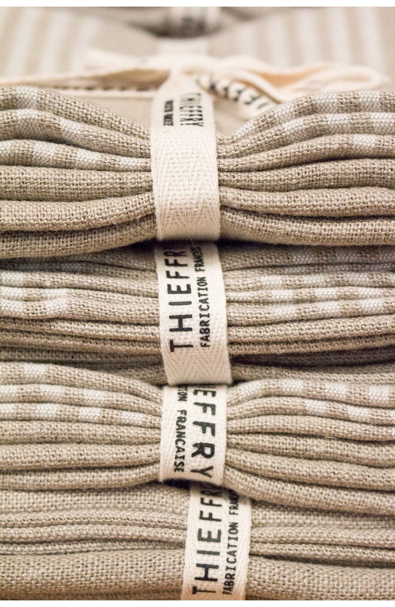 Be Home Belgian Linen Dishtowels - Set of 2, Alternate, color, White Stripe & Natural