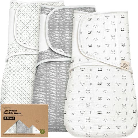 3-Pack Lyra Muslin Swaddle Wraps