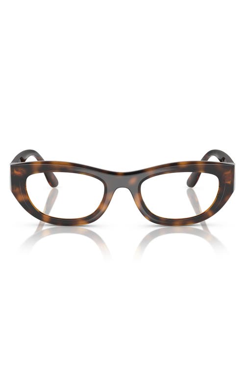VOGUE 49mm Oval Optical Glasses in Havana  product
