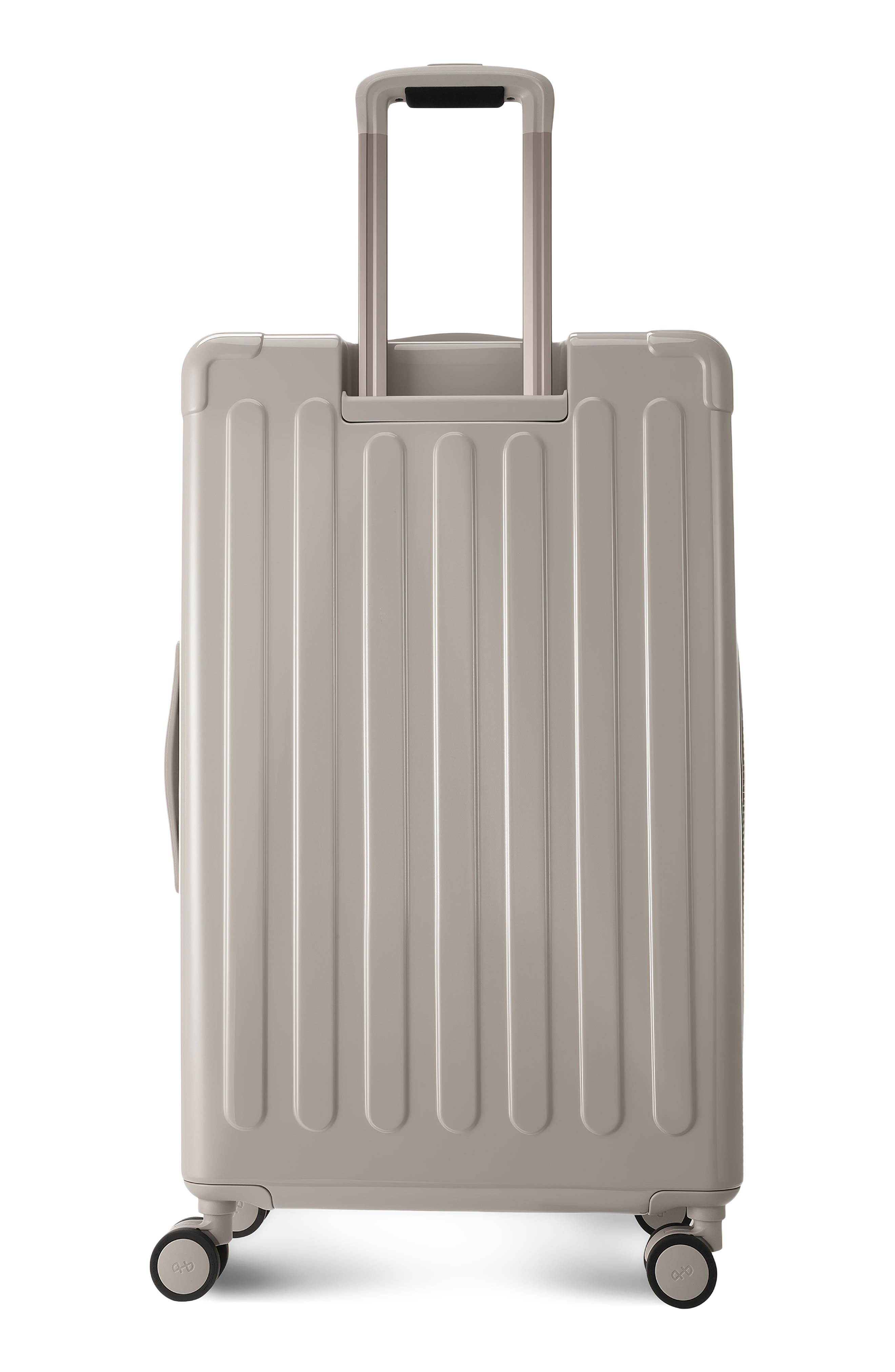 Hedgren Nostos Glossy Large Spinner Suitcase, Alternate, color, Pebble
