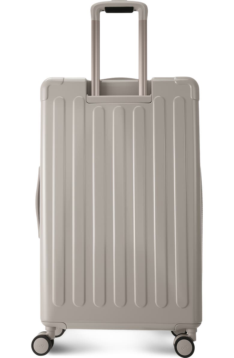Hedgren Nostos Glossy Large Spinner Suitcase, Alternate, color, Pebble
