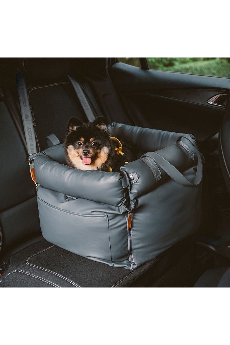 Voyager Dog Car Booster Bed, Alternate, color, Abyss Blue