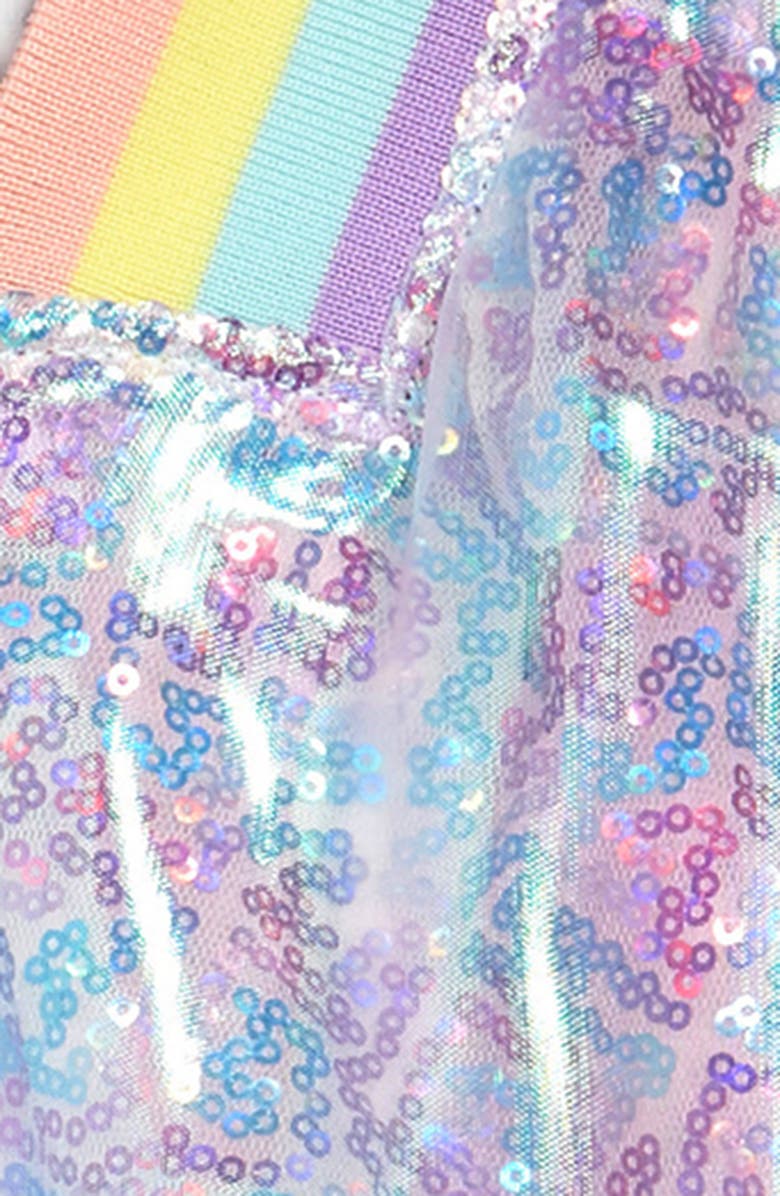 Lola + The Boys Lola & the Boys Kids' Retro Sequin Bomber Jacket, Alternate, color, 