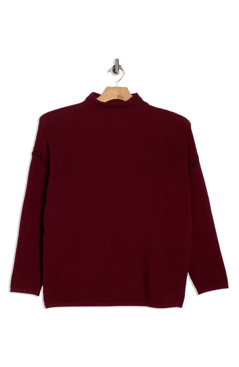 T Tahari Ottoman Funnel Neck Pullover Sweater, Alternate, color, 