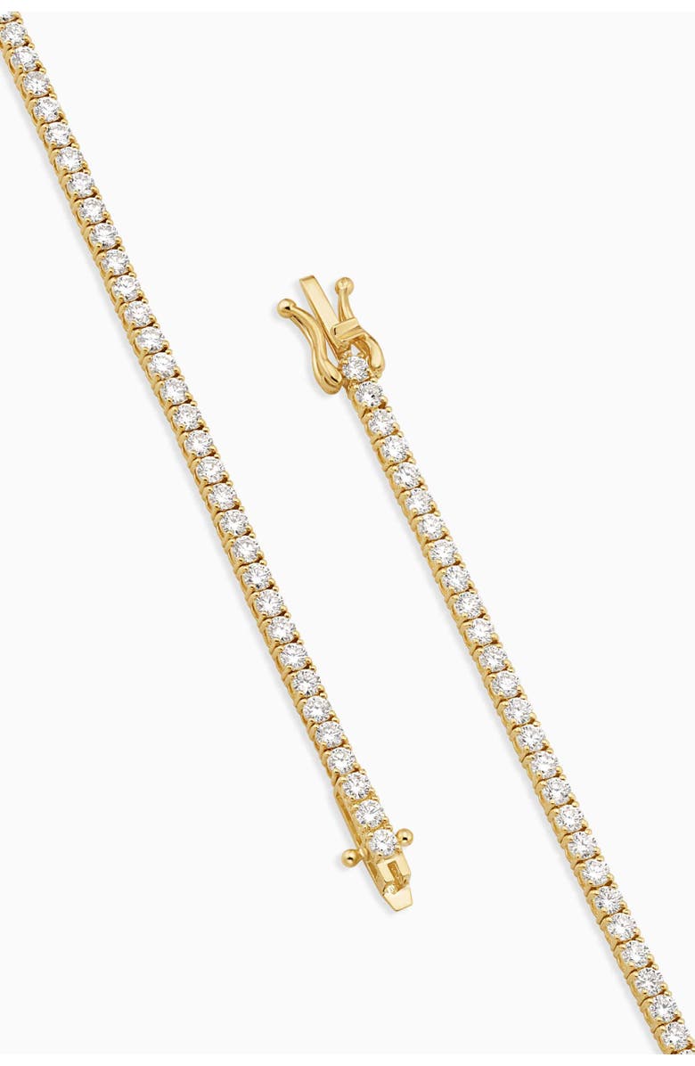 Oradina 14K Yellow Gold Luminous Lab Diamond Tennis Bracelet, Alternate, color, Yellow Gold, Lab Diamonds