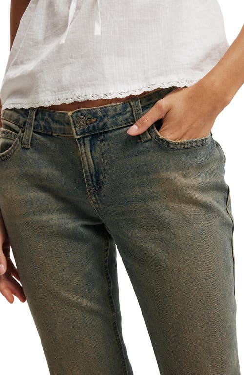 Cotton On Low Rise Bootcut Jean In Sandstorm Blue