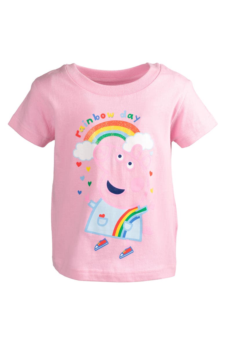 Peppa Pig 2-Pack T-Shirts, Alternate, color, Navy Blue / Pink