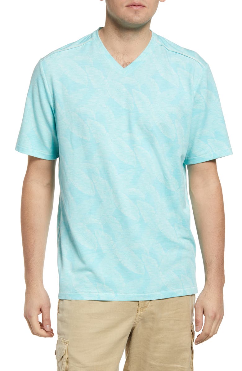 Tommy Bahama Grande Fronde V-Neck T-Shirt, Main, color, 