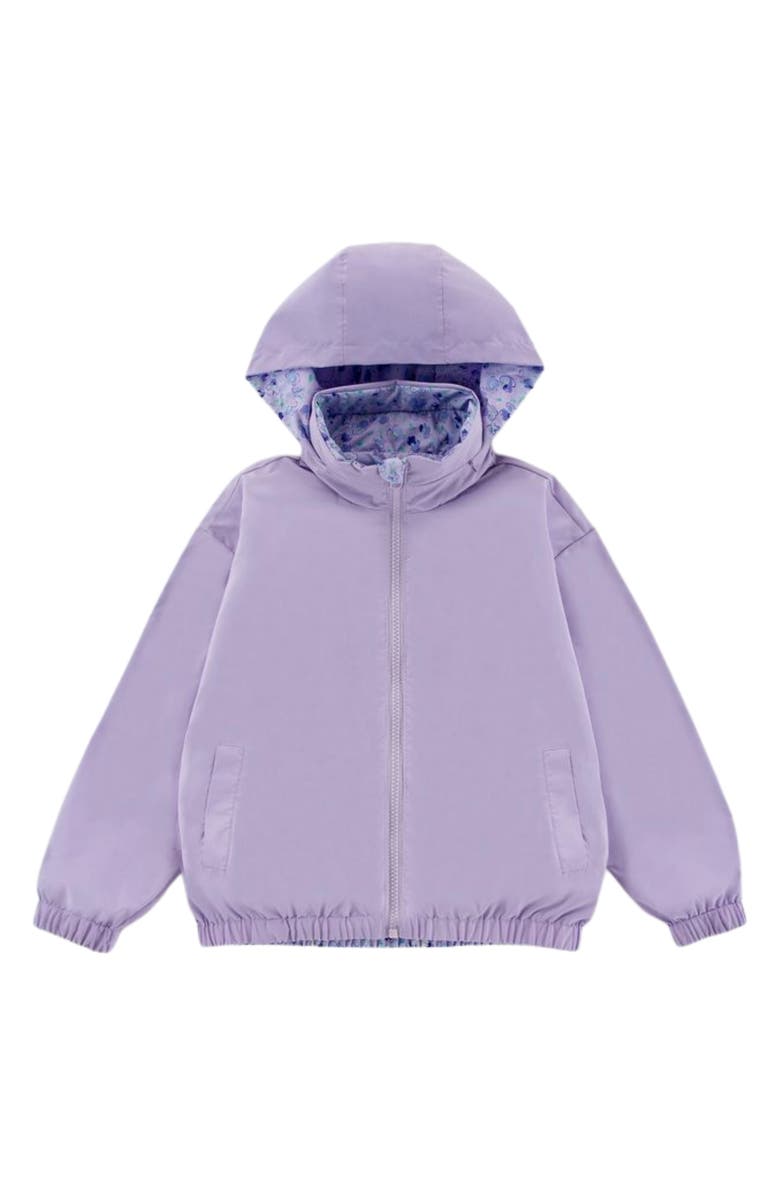CALONIE Kids' Max Rain Water Repellent Reversible Windbreaker, Alternate, color, Purple