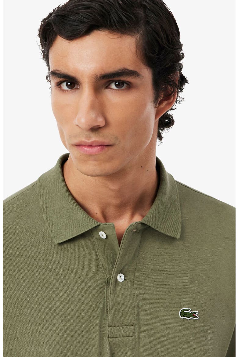 Essentials Classic Fit Cotton Blend Piqué Polo, Alternate, color, KHAKI