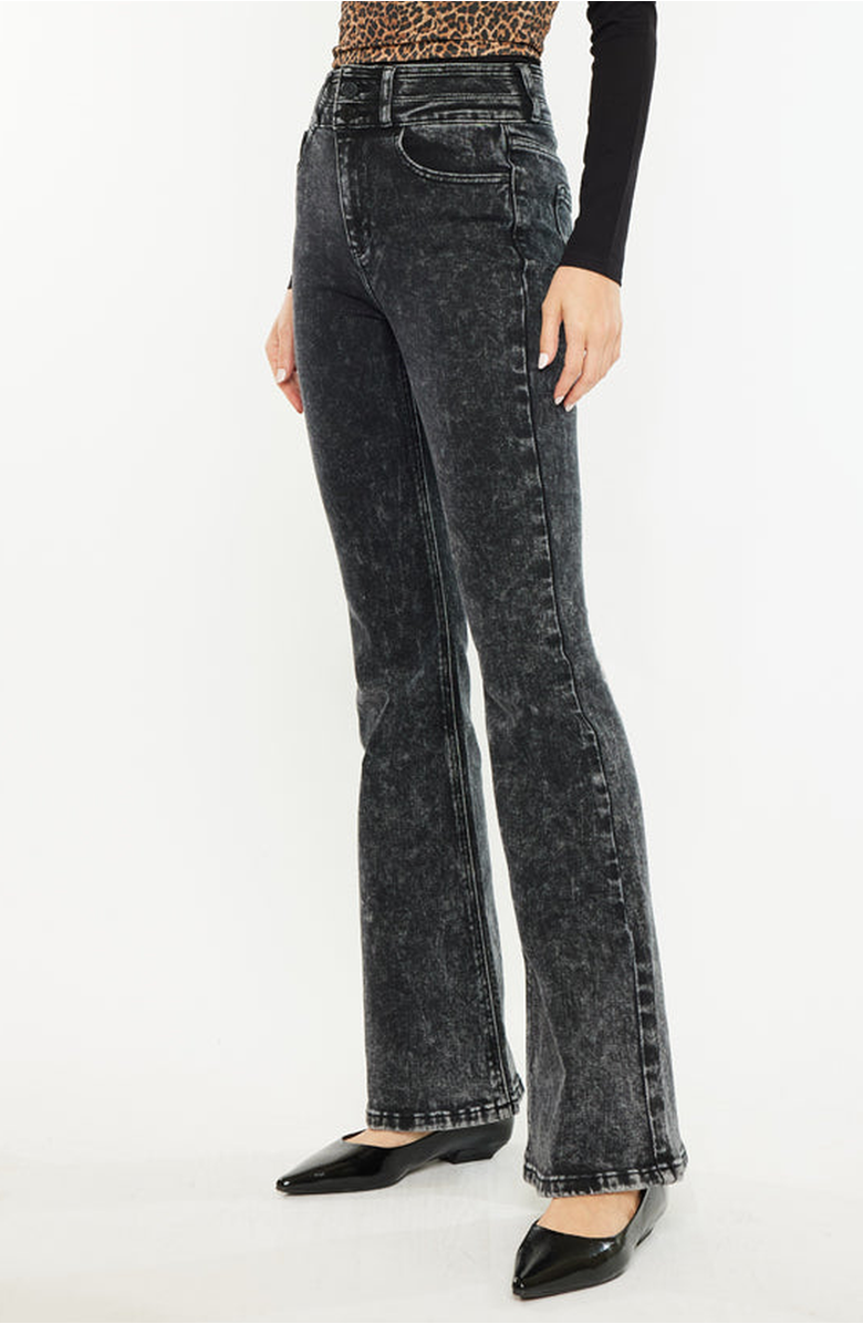 KanCan Amirah Ultra High Rise Flare Jeans, Alternate, color, Black