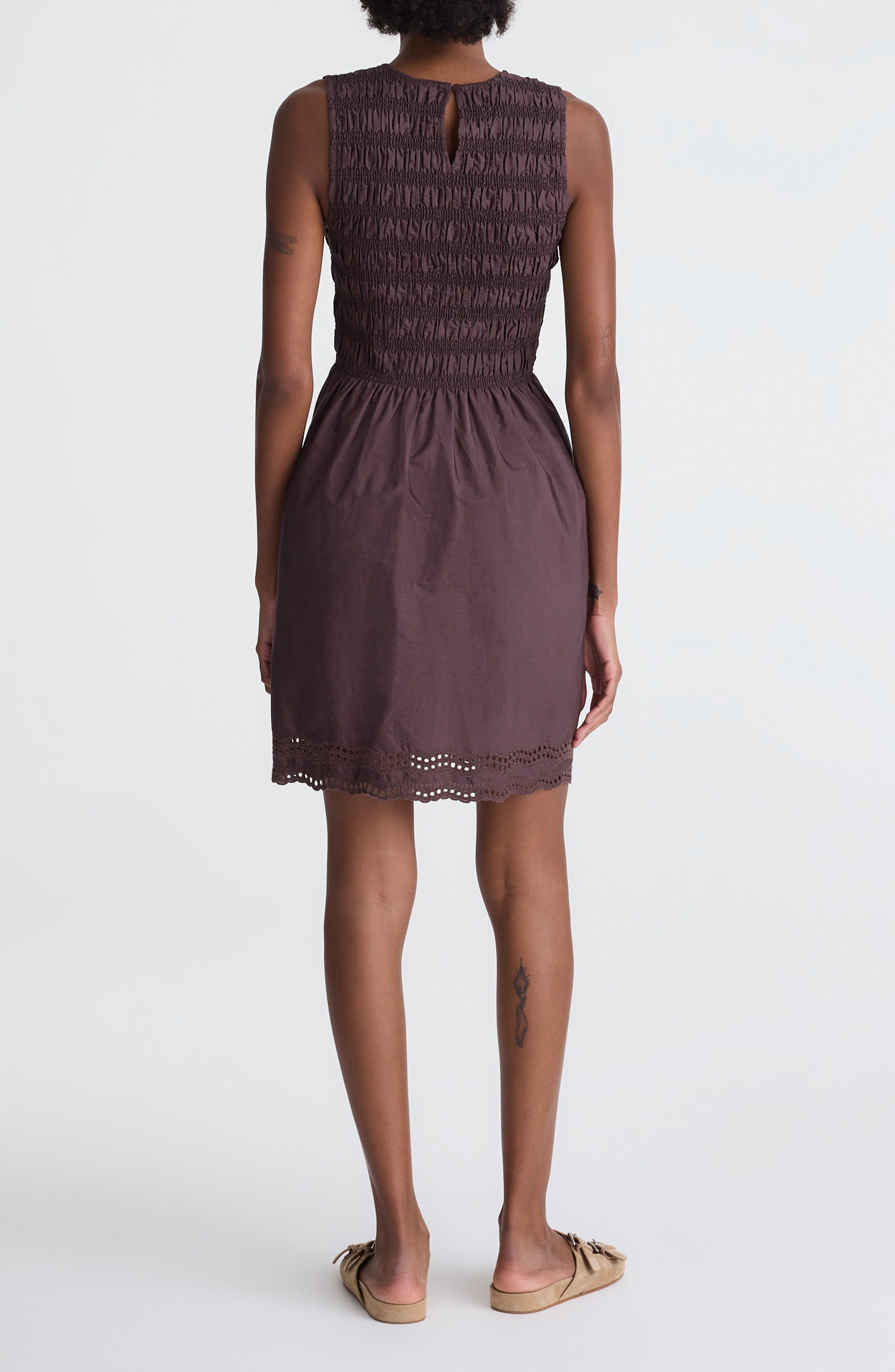 The Embroidered Melody Smocked Minidress - image 2