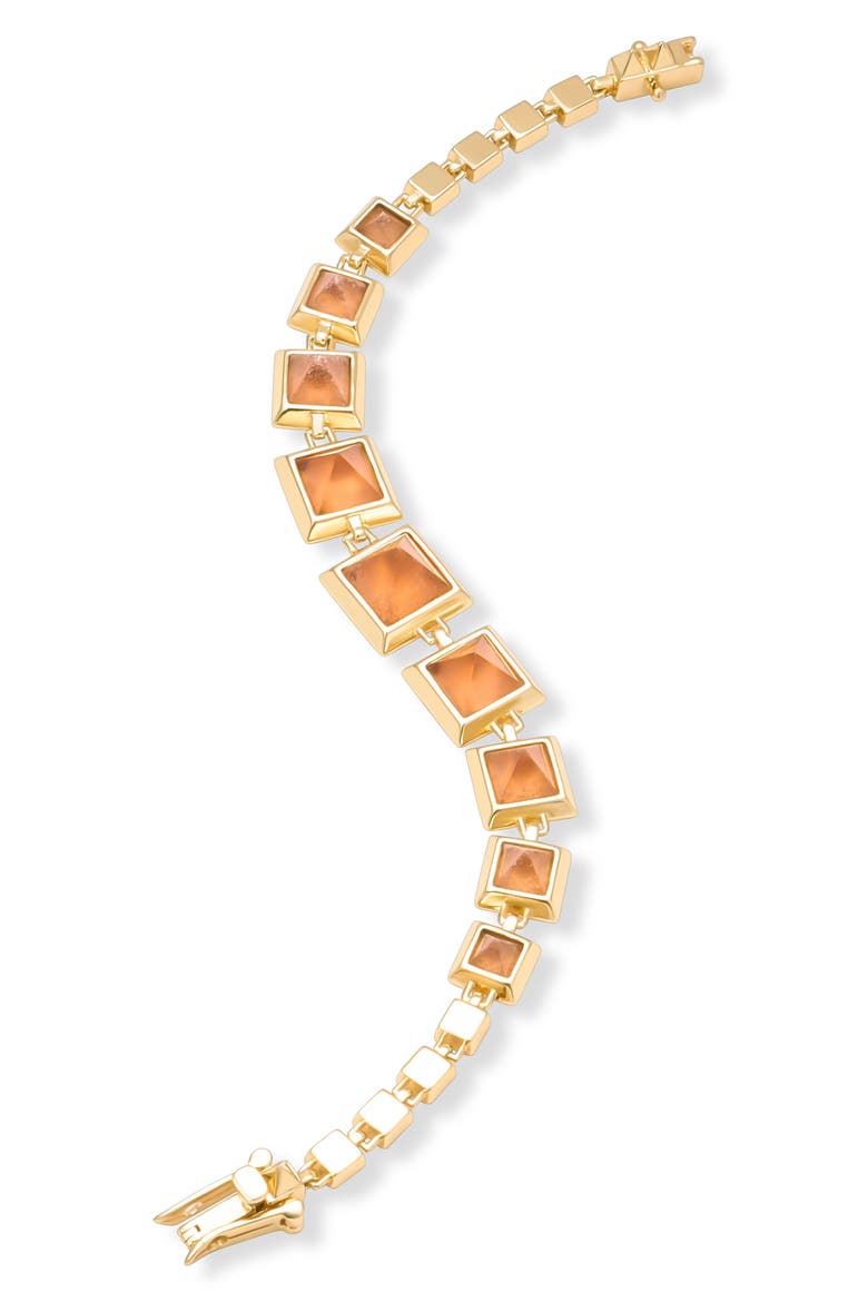 Graduated Pyramid Bracelet, Main, color, GOLD/ AMBER