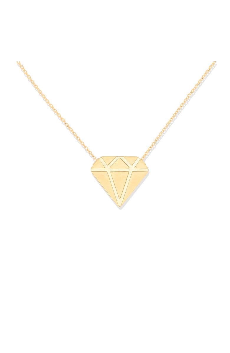 Campbell + Charlotte Juju Diamond Charm Necklace, Alternate, color, Diamond- Gold