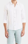 Velez Men Long-Sleeve Linen Shirt Semi-Fitted Silhouette