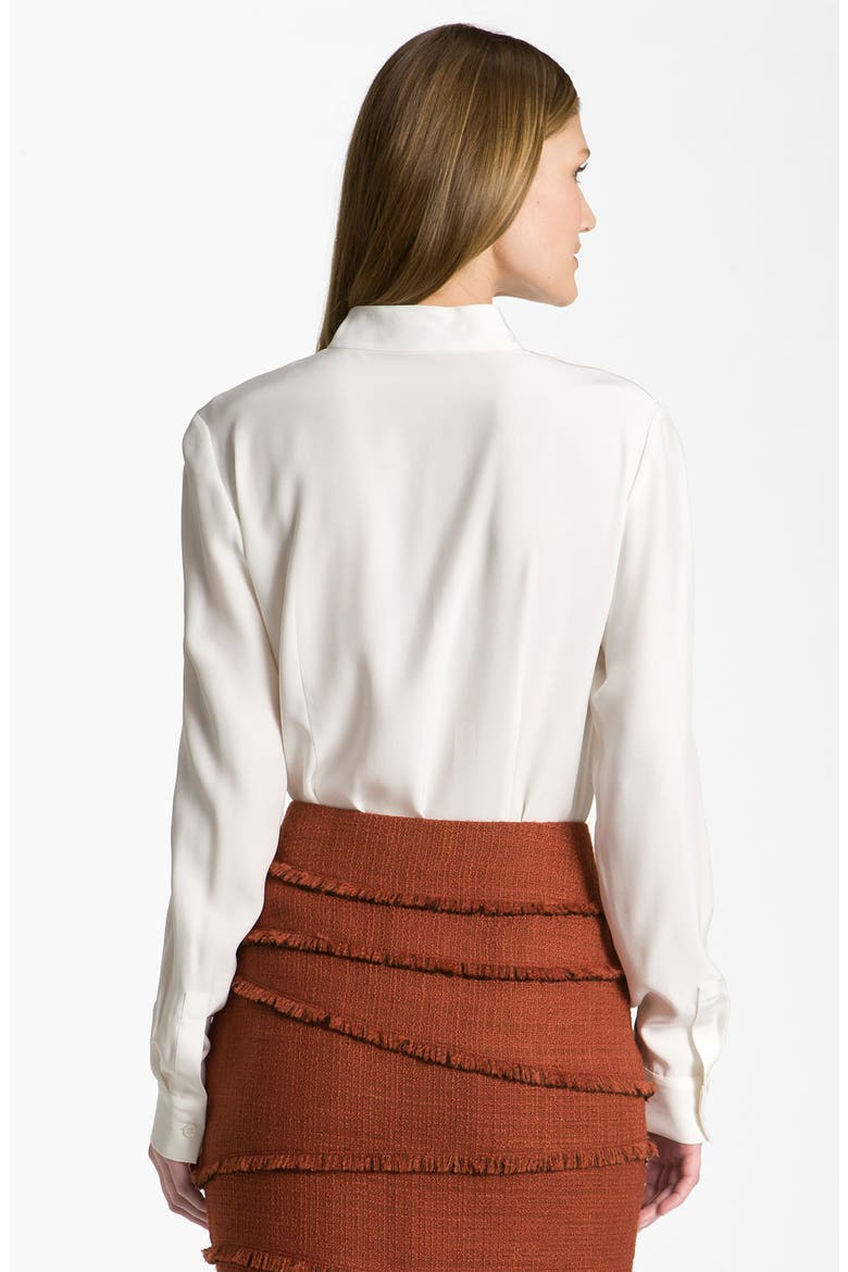 'Audrey' Silk Blouse, Alternate, color, CLOUD