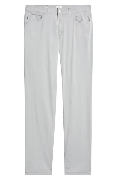 Brax Cadiz Marathon Cotton Stretch Twill Straight Leg Pants In Platinum