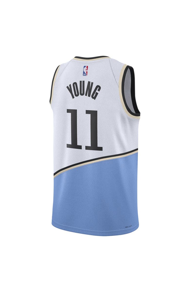 Nike Unisex Nike Trae Young White Atlanta Hawks 2024/25 Swingman Player Jersey - City Edition, Alternate, color, 