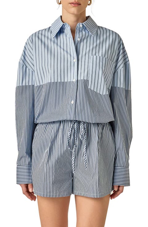 Fringe Trim Knit Shirt