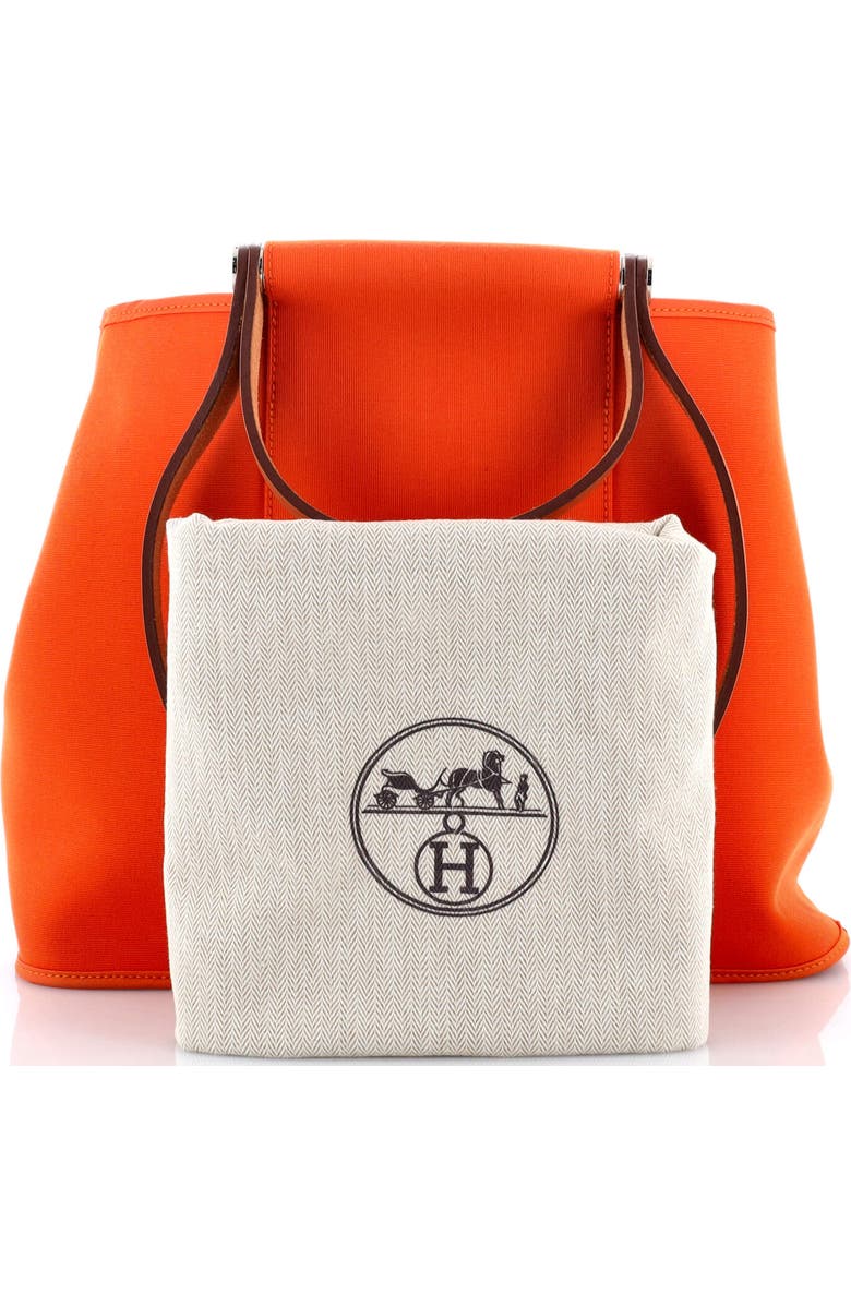 Pre-Owned Hermes Cabag Handbag Toile and Leather 32, Alternate, color,