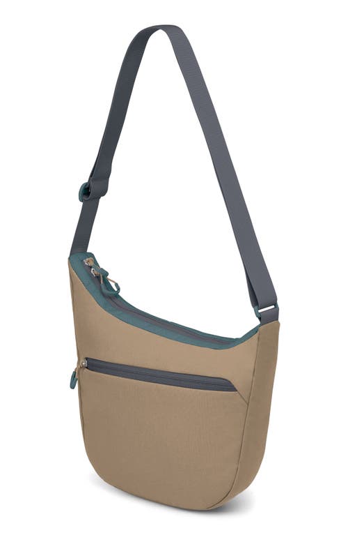 Osprey Daylite Water Repellent Crossbody Pouch In Cascade Blue/latte Brown