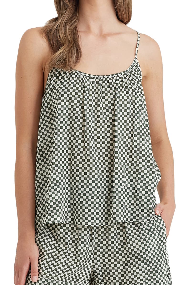 Papinelle Anais Short Pajamas, Alternate, color, Forest Green