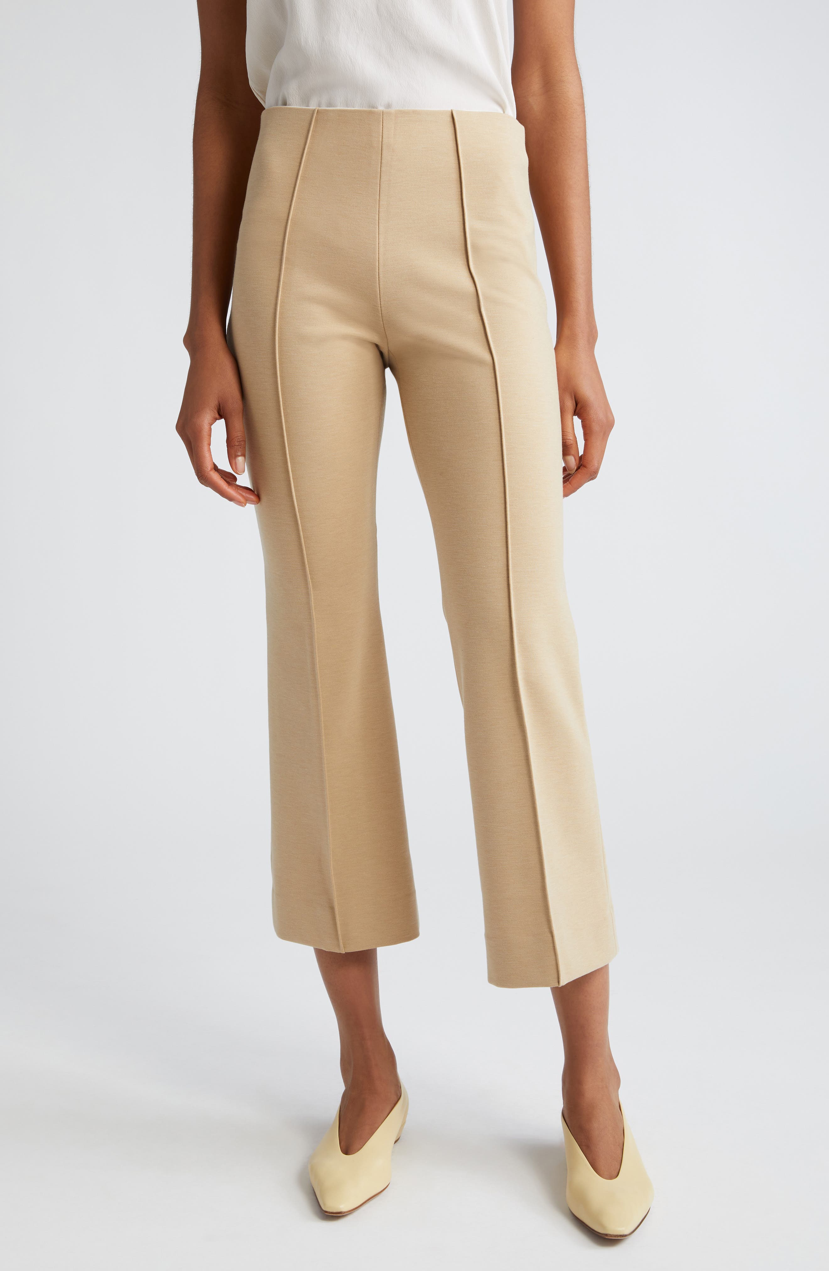 Ponte Knit Kick Flare Pants