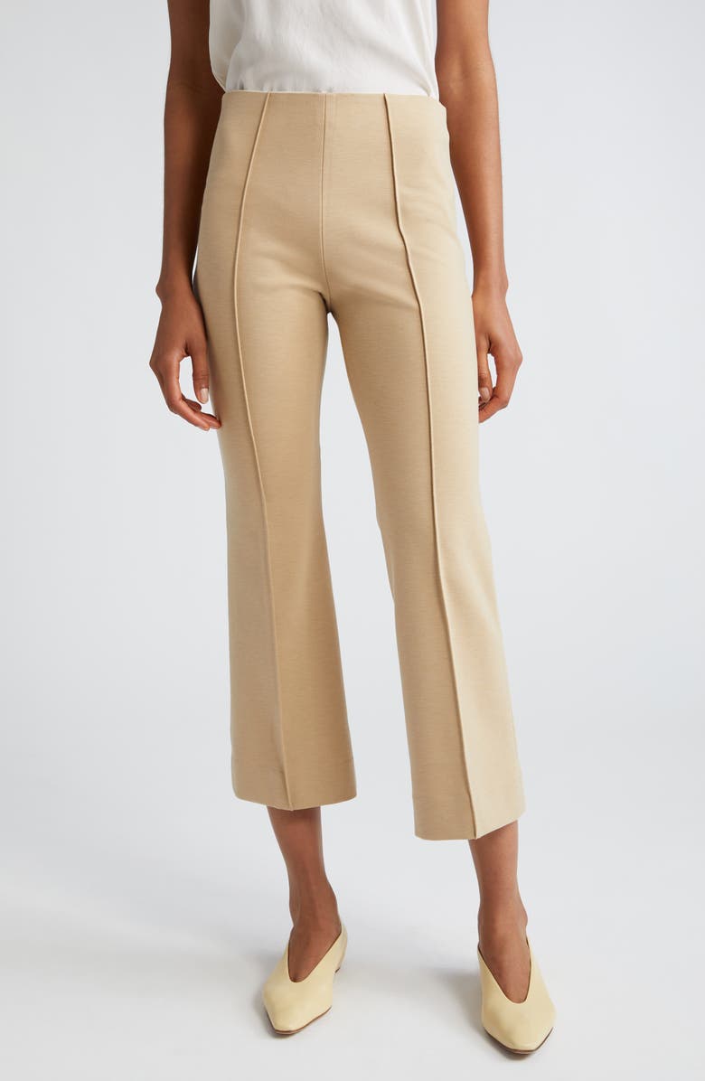 ATM Anthony Thomas Melillo Ponte Knit Kick Flare Pants, Main, color, Soft Fawn