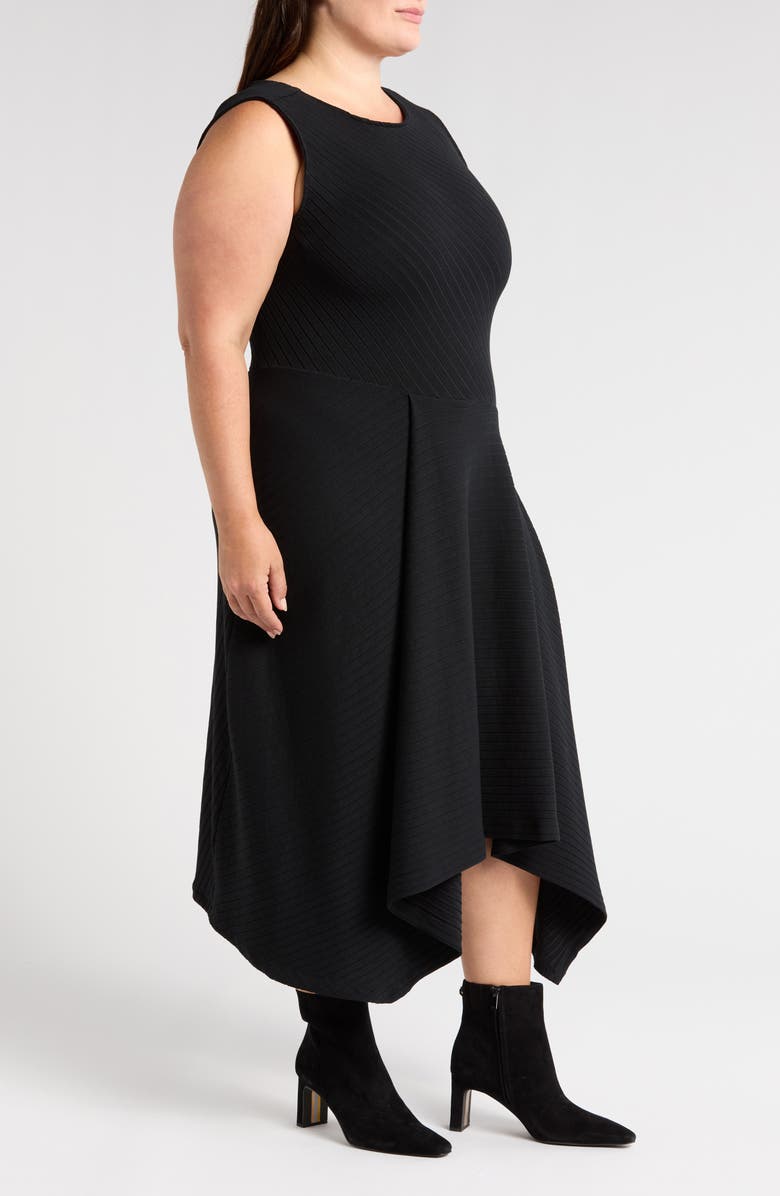 Universal Standard Chryssa Rib Handkerchief Hem Dress, Alternate, color, 