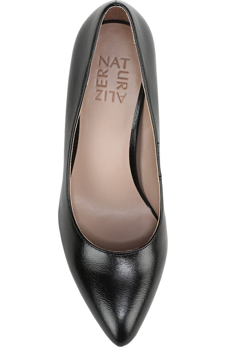 Naturalizer Flora Pump, Alternate, color, Black Faux Leather