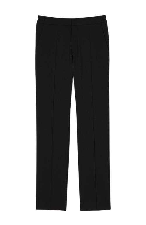 Sandro Tailored Straight-leg Trousers In Black