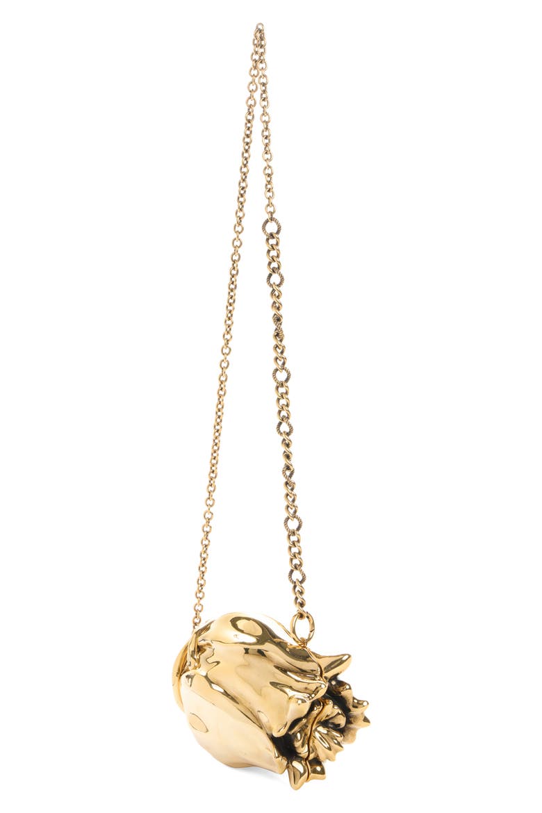 Souvenir Treasures Shell Crossbody Bag, Alternate, color, GOLD COLOR