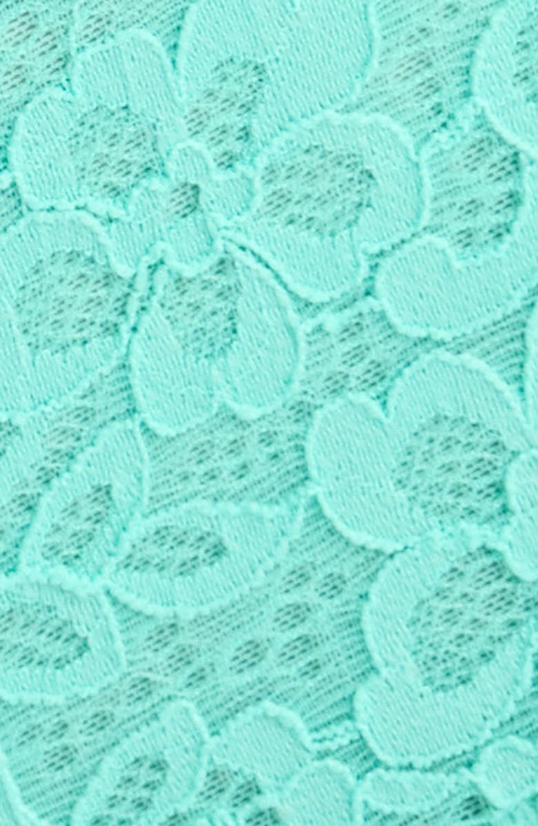 Hunkemöller Marine Lace & Mesh Brazilian Panties, Alternate, color, Pool Blue