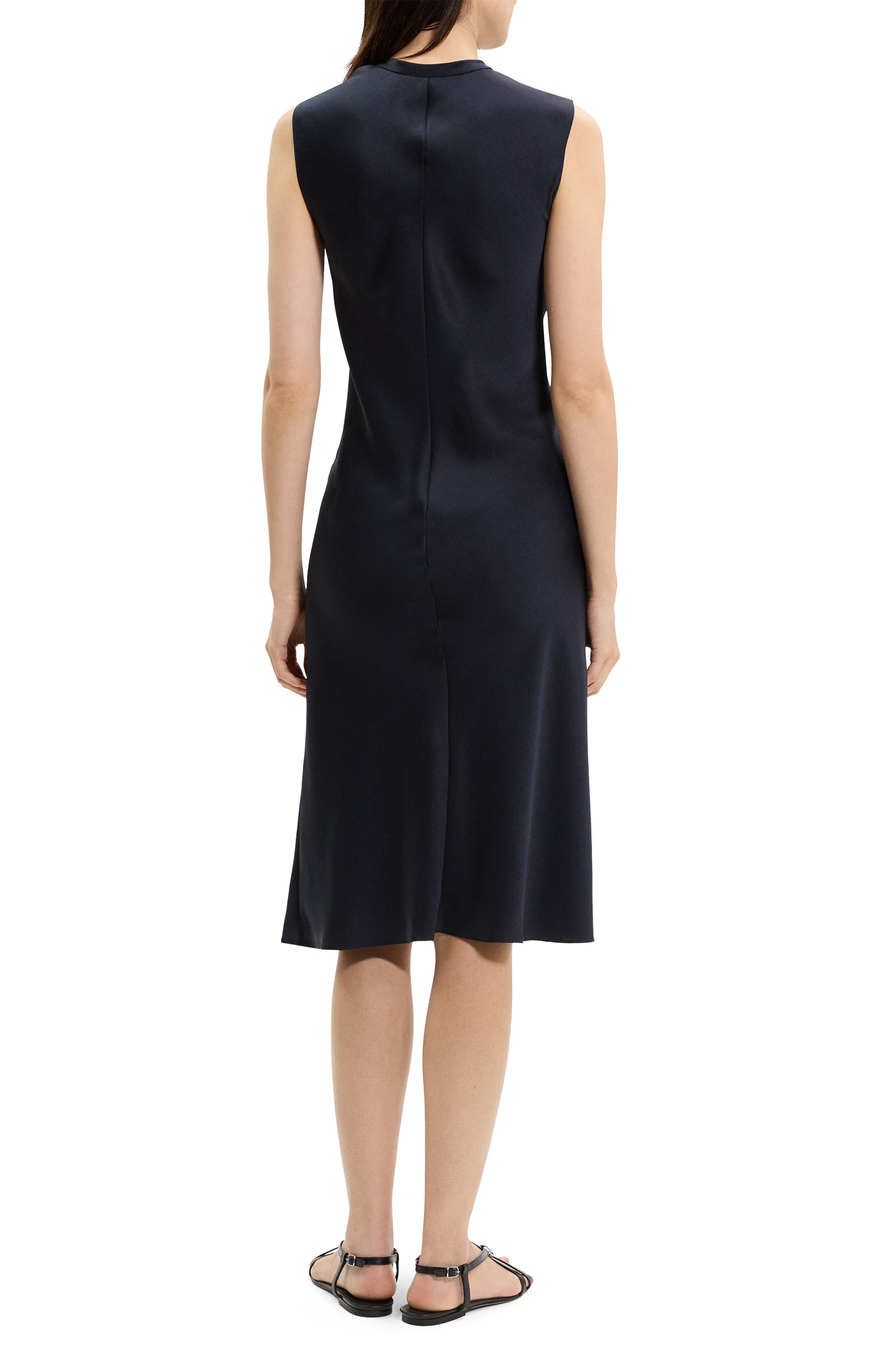 Twist Scoop Satin Dress - image 2