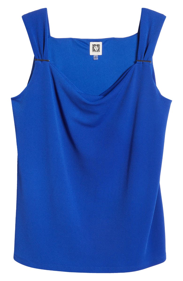 Anne Klein Shirred Crepe Top, Alternate, color, 