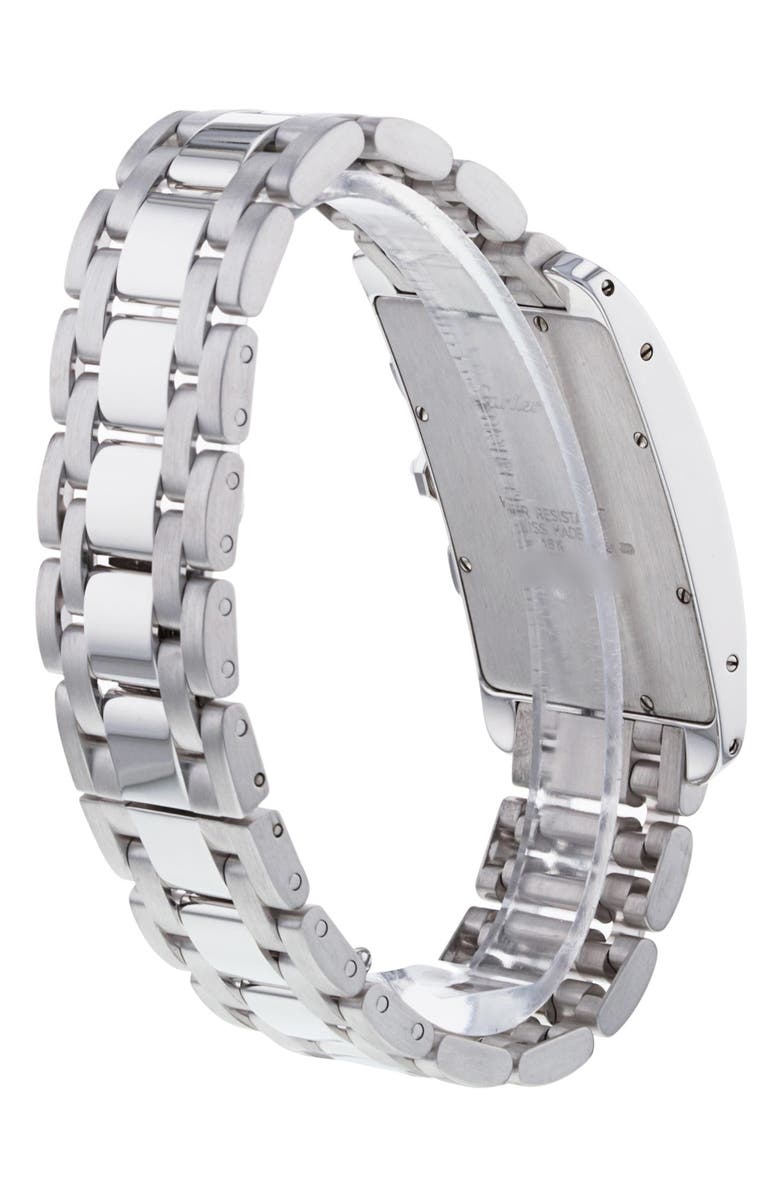 Watchfinder & Co. Cartier Preowned Tank Americaine Chronograph Bracelet Watch, 19mm, Alternate, color, 