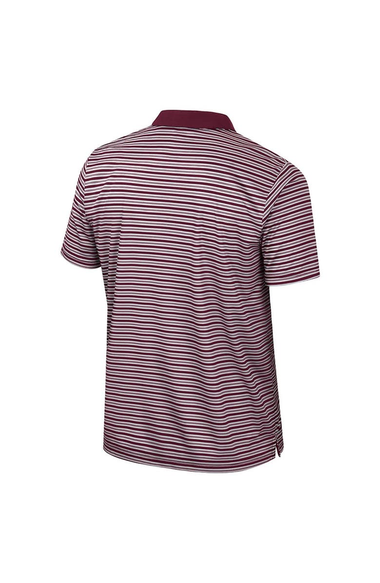 COLOSSEUM Men's Colosseum Maroon Arizona State Sun Devils Striped Polo, Alternate, color, 