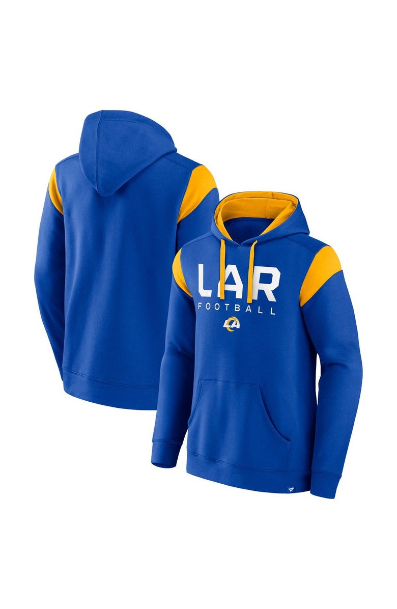 FANATICS Men's Fanatics Royal Los Angeles Rams Call The Shot Pullover Hoodie, Main, color, 