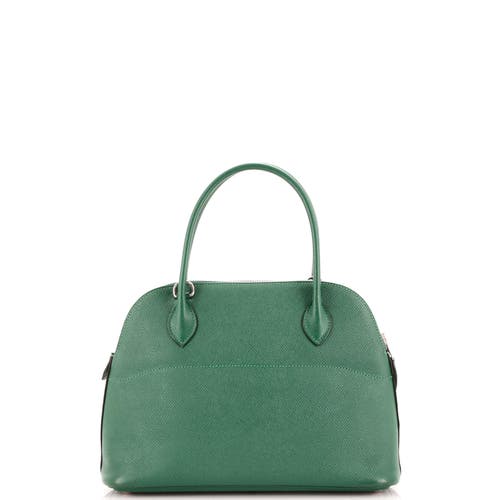 Pre-owned Hermes Hermes Bolide Bag Epsom 27 In Green