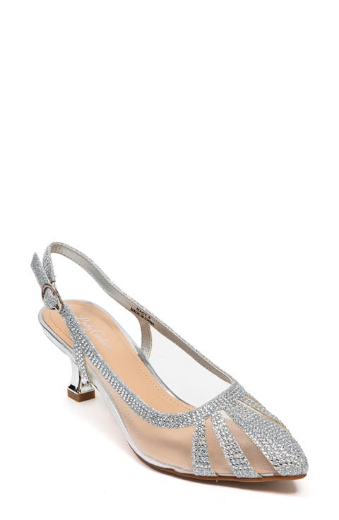 Macy Mesh Rhinestone Slingback Pump (Women)