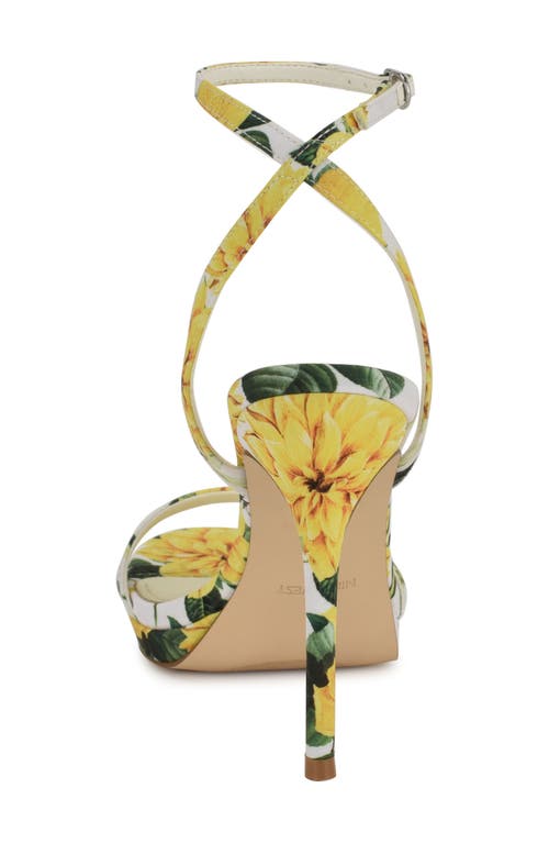 Nine West Loola Ankle Strap Sandal In Yellow