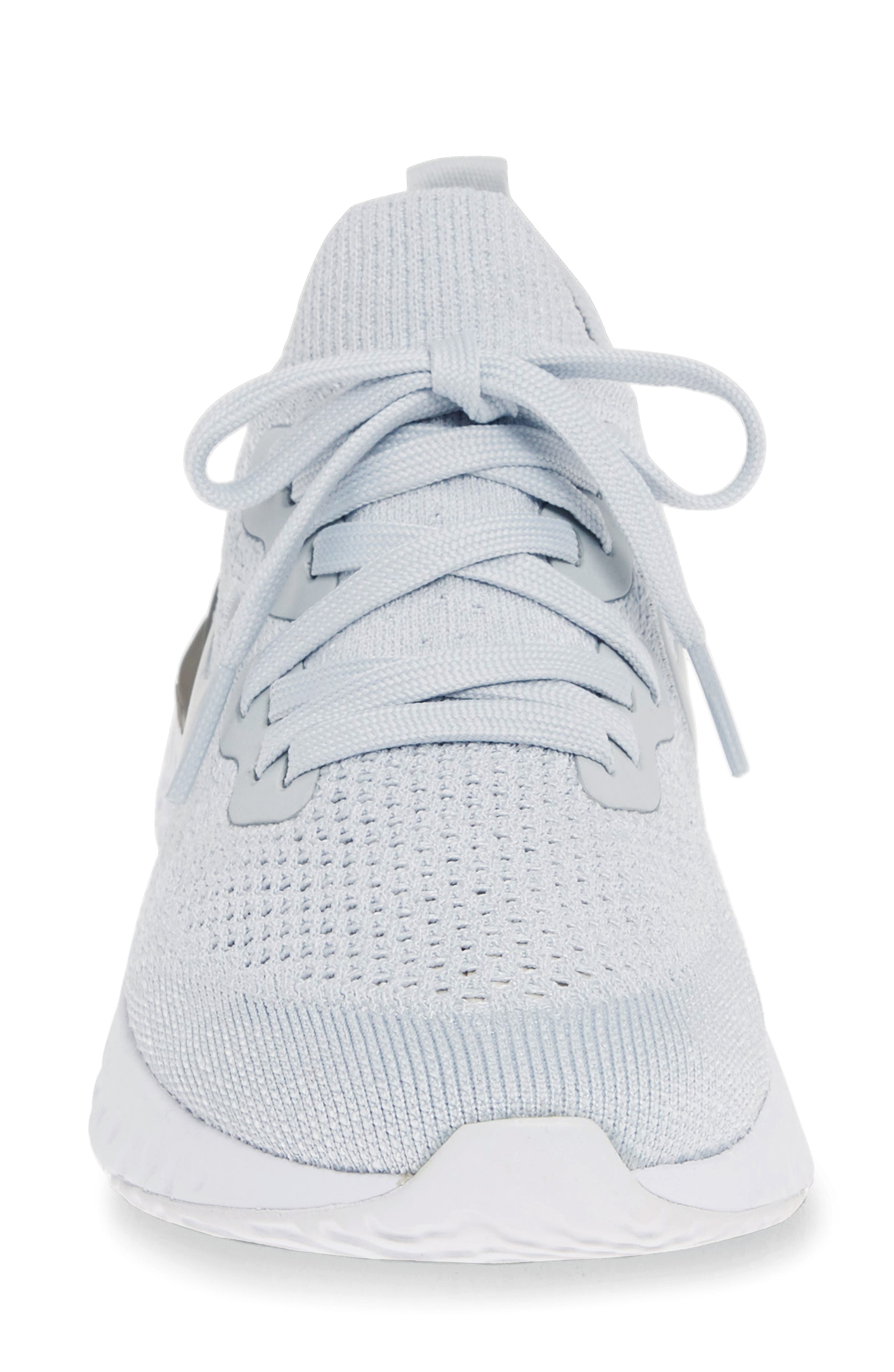 Epic React Flyknit 2 Running Shoe, Alternate, color, PURE PLATINUM/ WOLF GREY