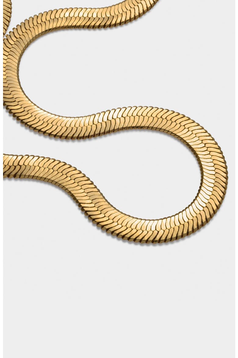 Ciana Large Snake Chain Necklace, Alternate, color, Gold