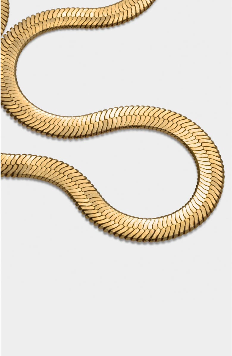 Katie Loxton Ciana Large Snake Chain Necklace, Alternate, color, Gold Coated