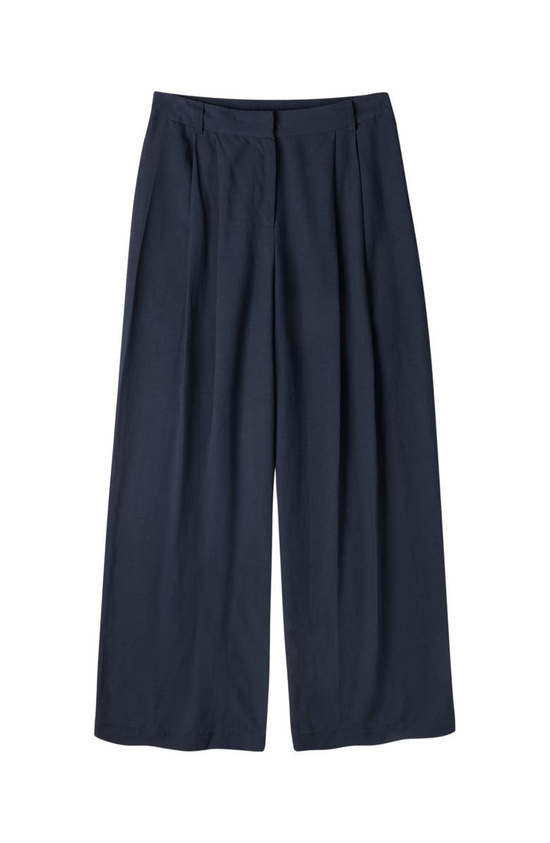Celtic & Co. Wide Leg Drape Pants, Alternate, color, Dark Navy